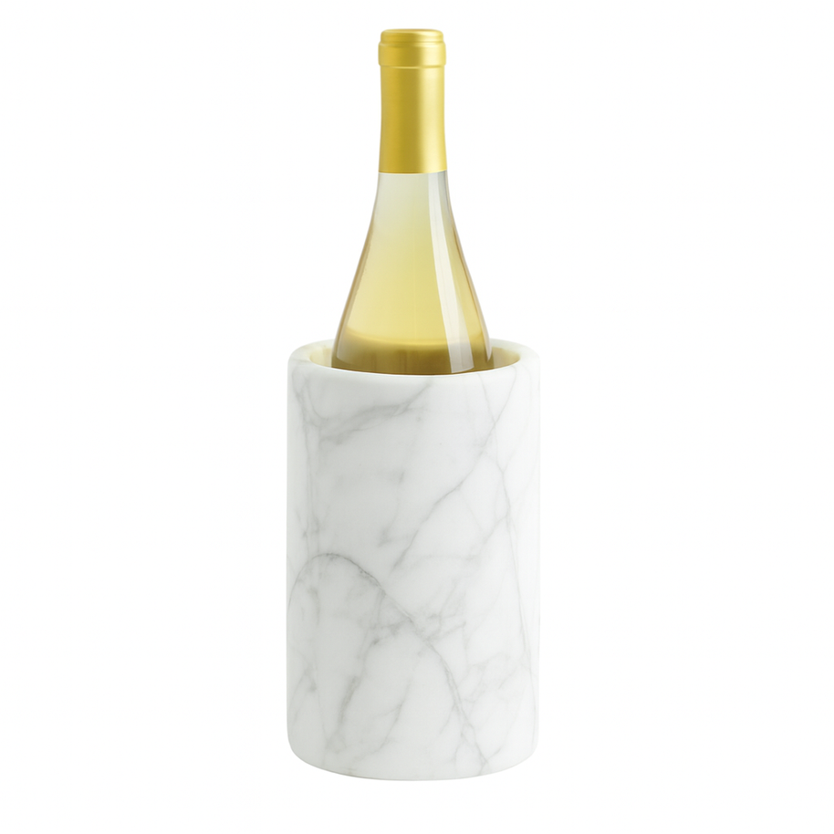 Marble Wine Cooler – Solid Stone Bottle Chiller