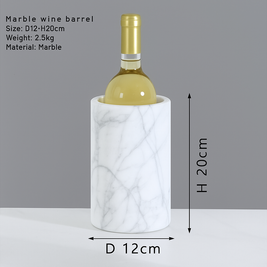 Marble Wine Cooler – Solid Stone Bottle Chiller