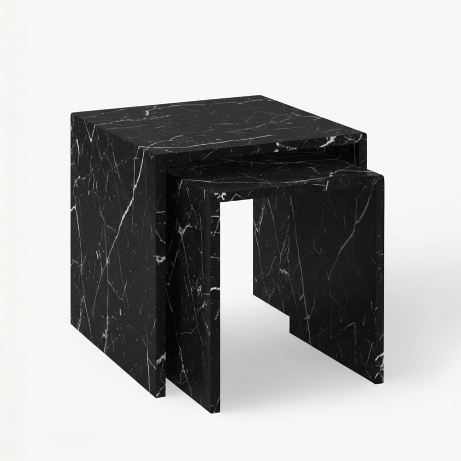 Table 2 V2 (2) - Alba Natuursteen Bijzettafels – Set van 2 | Portugees Design