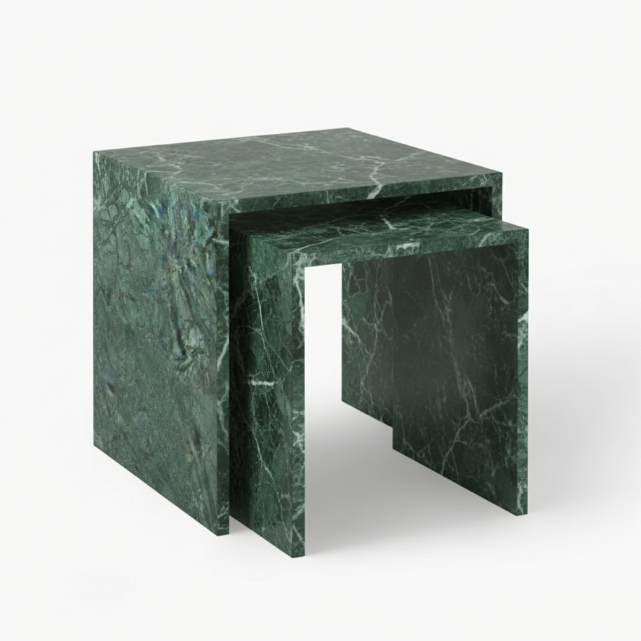 Table 2 V2 (2) - Alba Natuursteen Bijzettafels – Set van 2 | Portugees Design