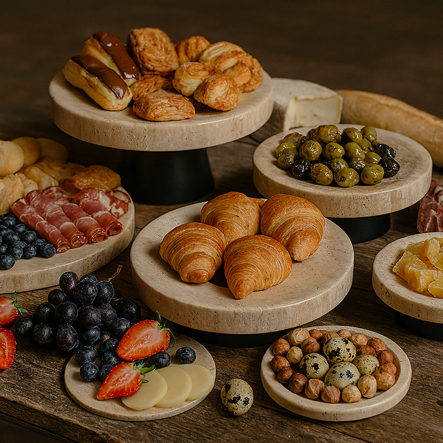 Montera Travertine Pedestal Stand – 3 Sizes