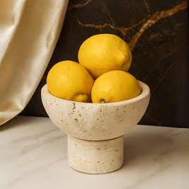 Travertin Mini Sokkel Kom