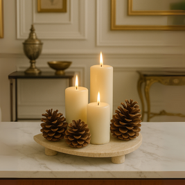 Trion Travertine Fruit Tray