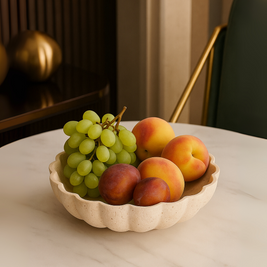 Travertine Scallop Tray