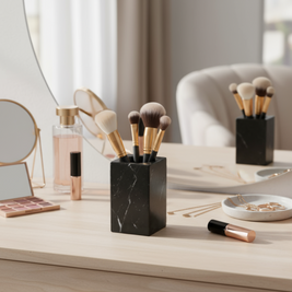 Verdara Rectangular Marble Storage Cup