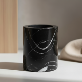 Solenne Marble Storage Cup – Solid Stone Organizer