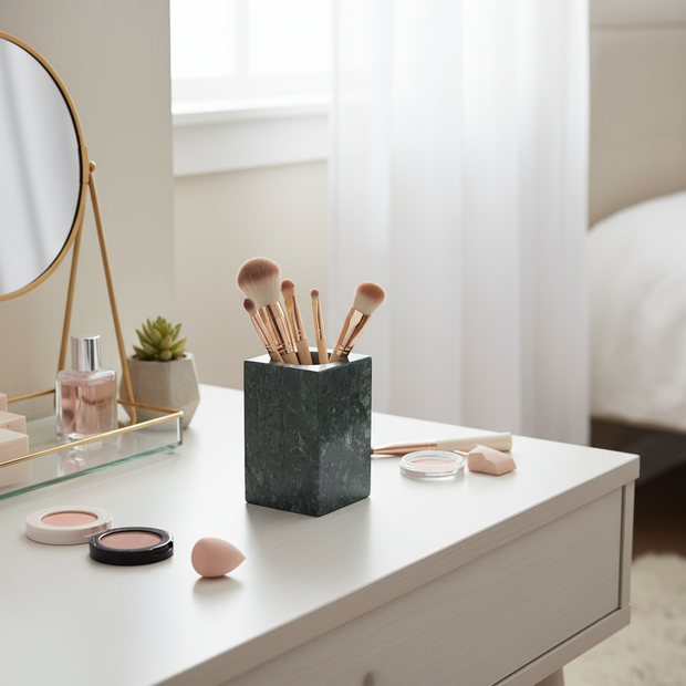 Verdara Rectangular Marble Storage Cup