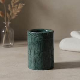 Marquina Marble Storage Cup