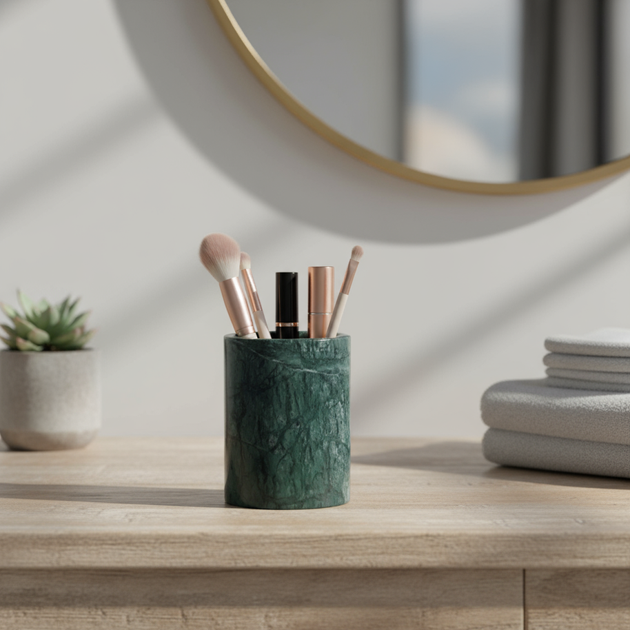 Marquina Marble Storage Cup