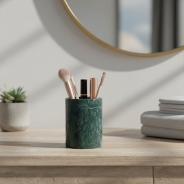 Marquina Marble Storage Cup