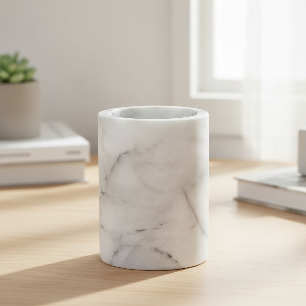 Marquina Marble Storage Cup