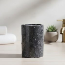 Marquina Marble Storage Cup