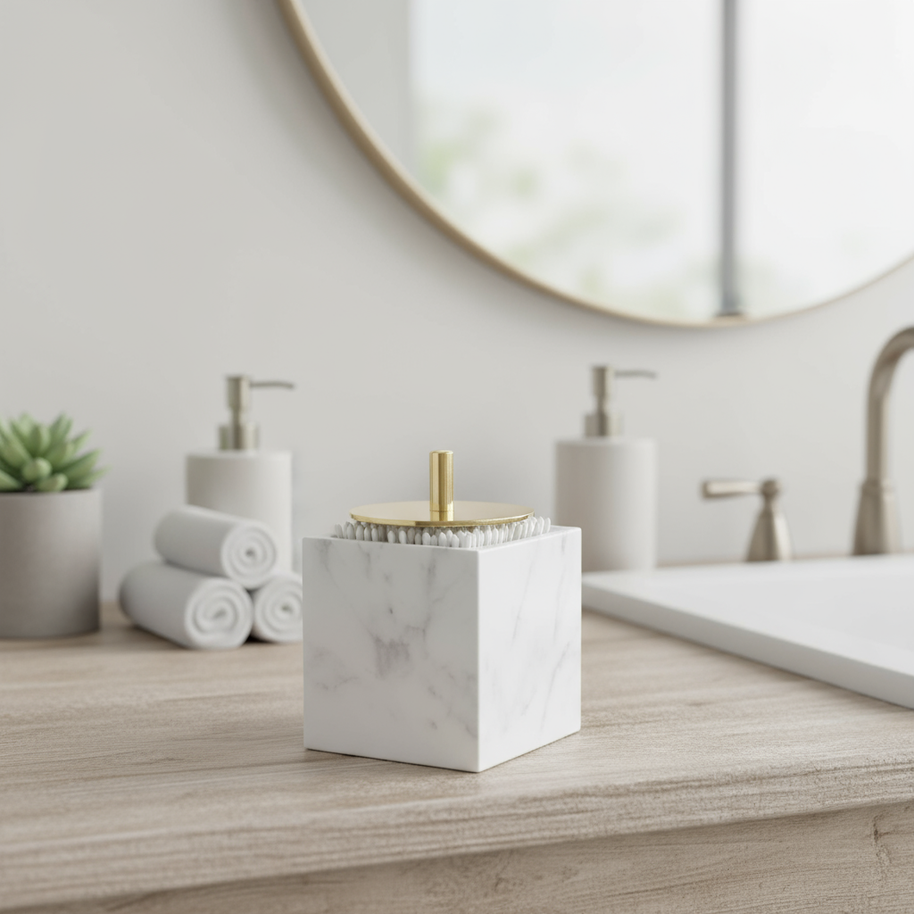 Eterna Marble Cotton Swab Box