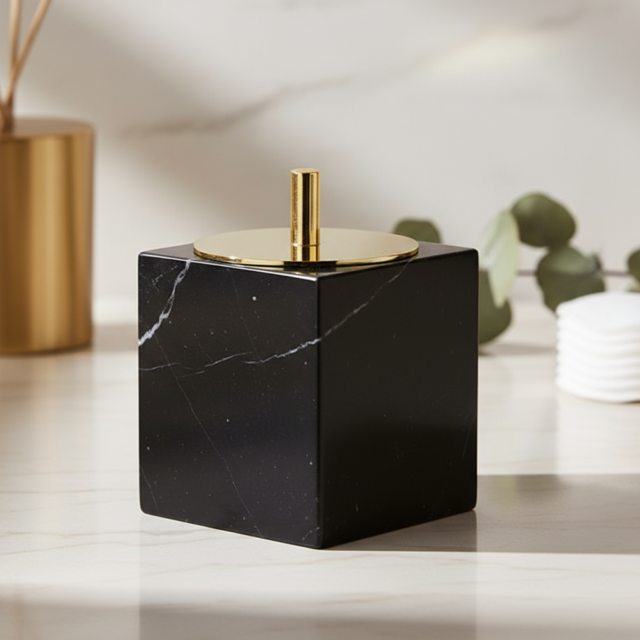 Eterna Marble Cotton Swab Box