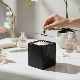 Eterna Marble Cotton Swab Box
