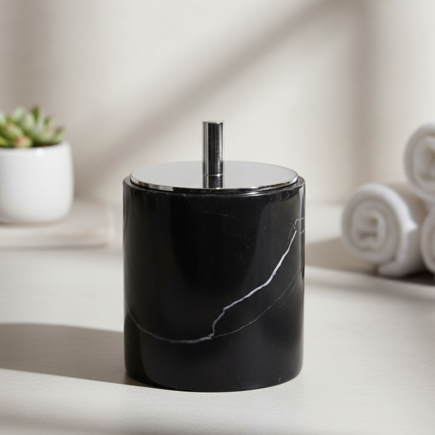 Lumia Marble Cotton Swab Box