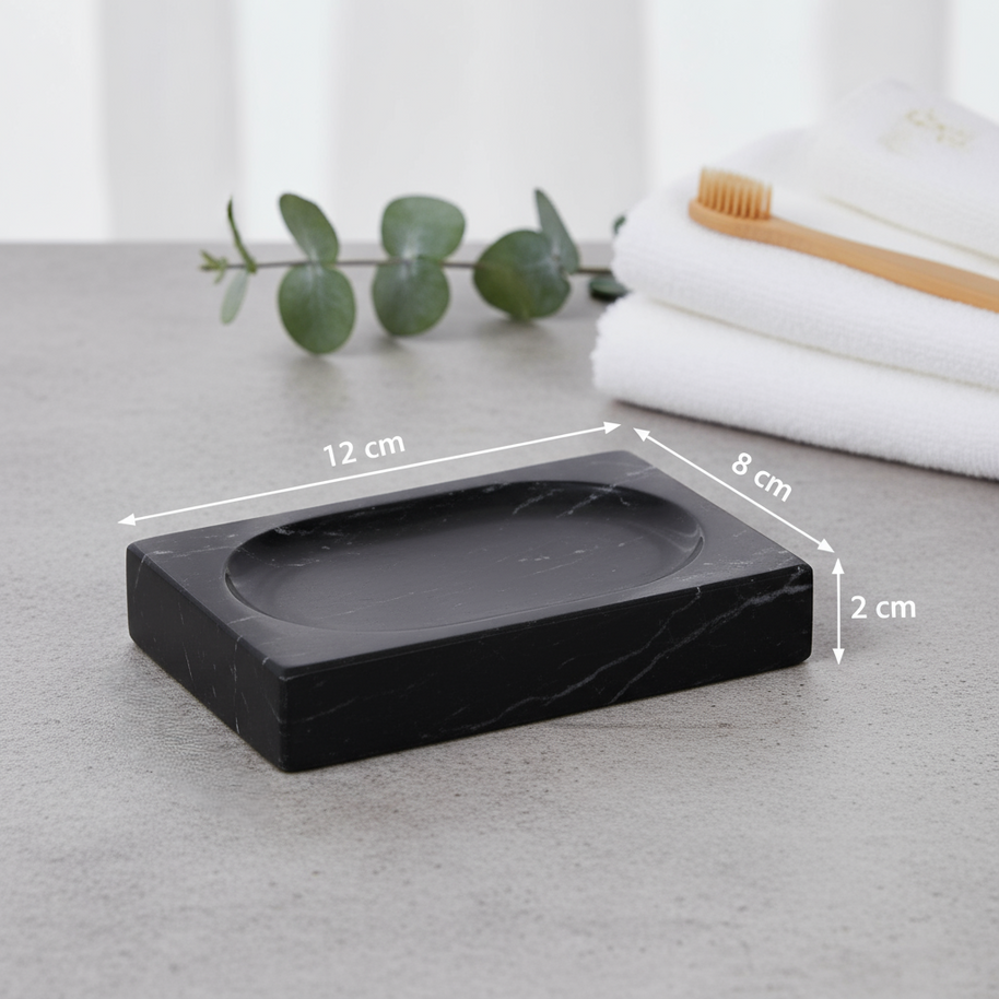 Artisan Marble Soap Dish – Solid Stone Luxury