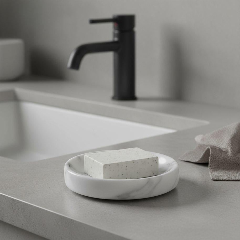 Solace Marble Soap Dish