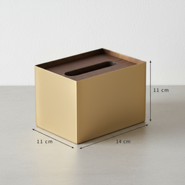 Aurelia Wood-Grain Marble Tissue Box