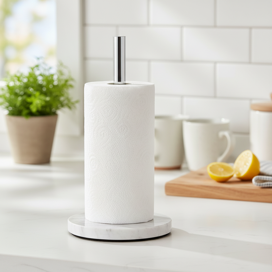 Marble Paper Towel Holder – Sleek Countertop Design
