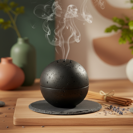 Auralis Stone Sphere Incense Holder