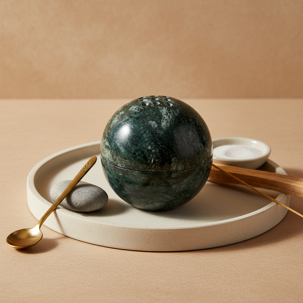 Virella Marble Sphere Incense Holder
