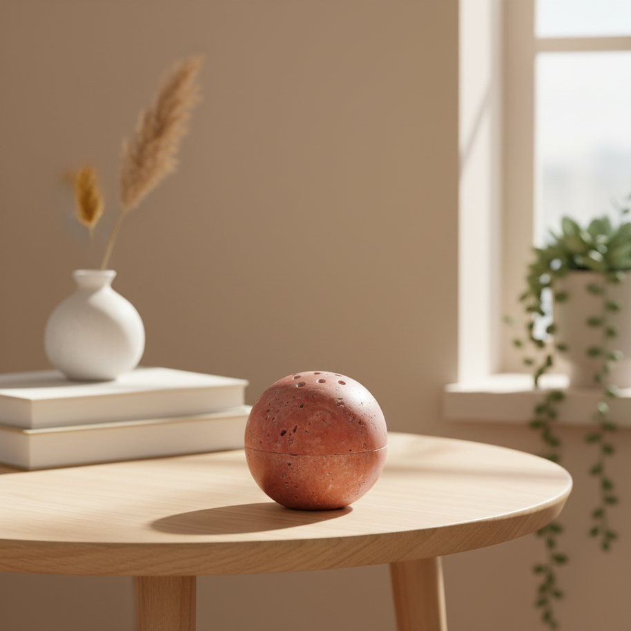 Virella Marble Sphere Incense Holder