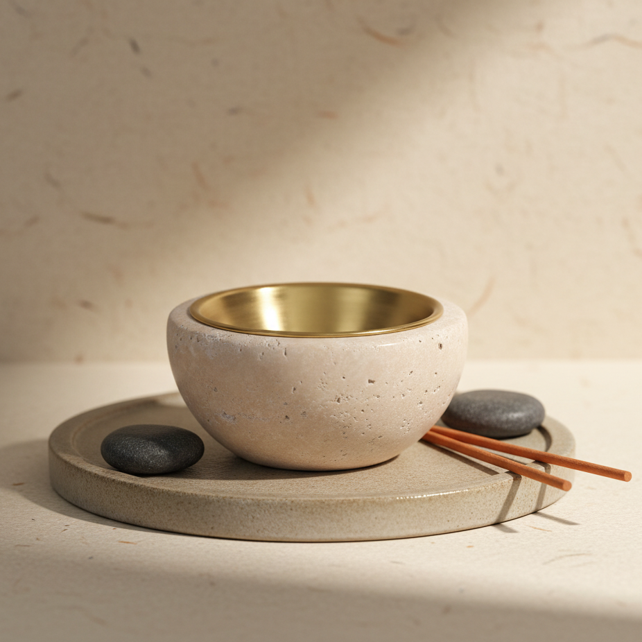 Arvion Stone Incense Bowl