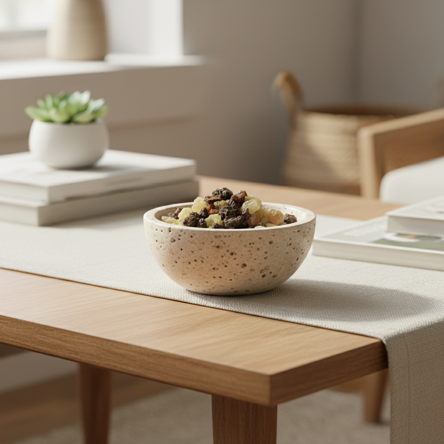 Arvion Stone Incense Bowl