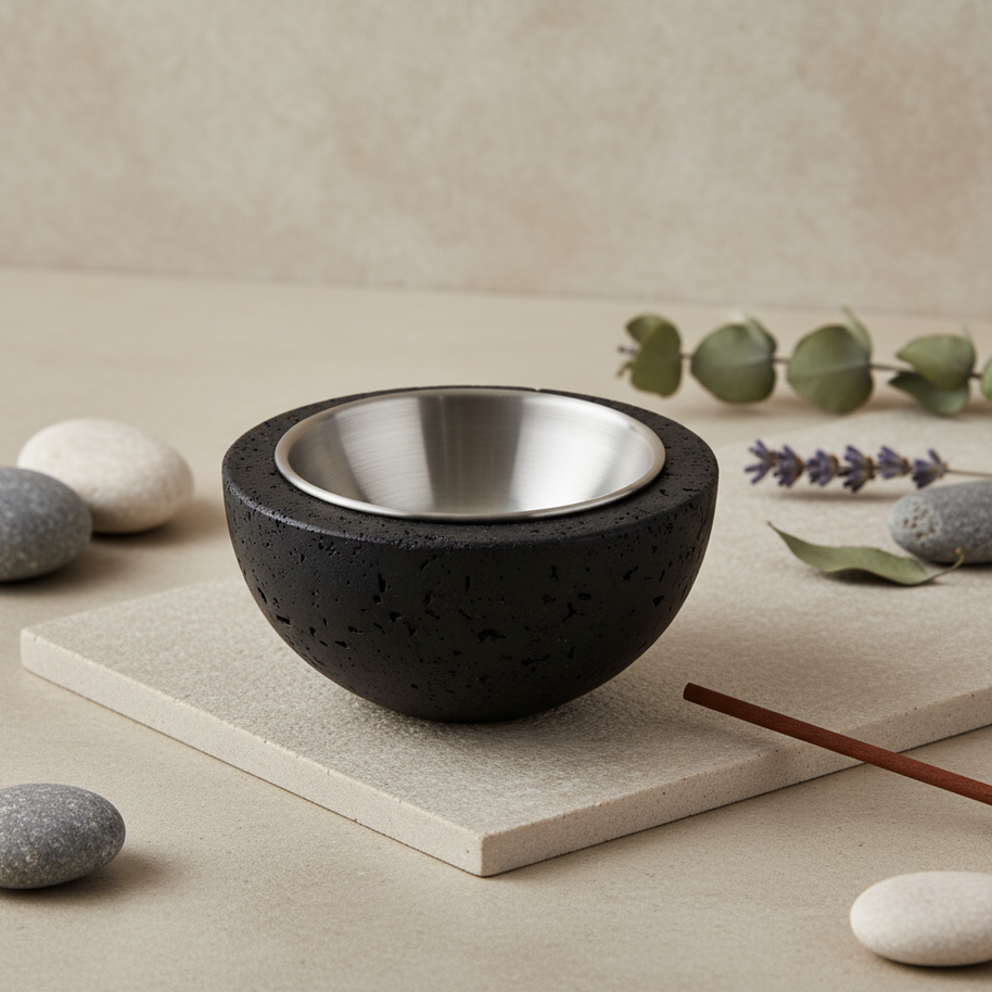 Arvion Stone Incense Bowl