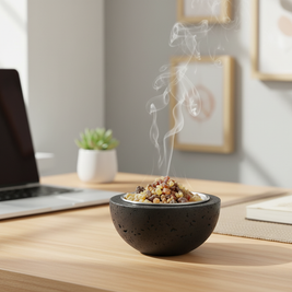 Arvion Stone Incense Bowl