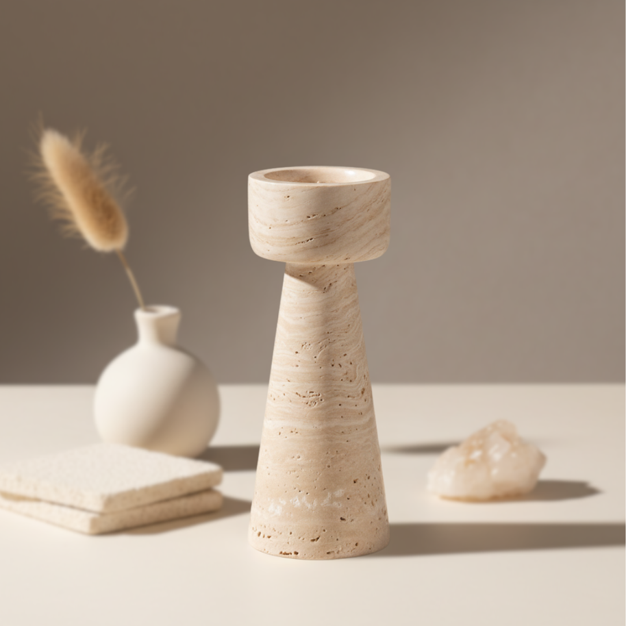 Caldera Stone Candle Holder
