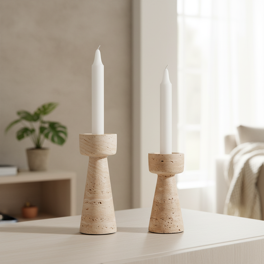 Caldera Stone Candle Holder