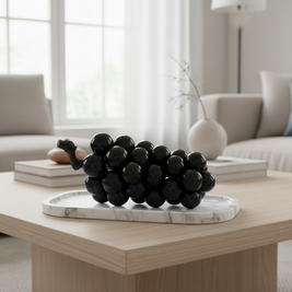 Capri Marble Grape Ornament – 2kg Solid Stone Decorative Accent