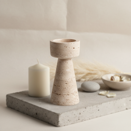 Caldera Stone Candle Holder