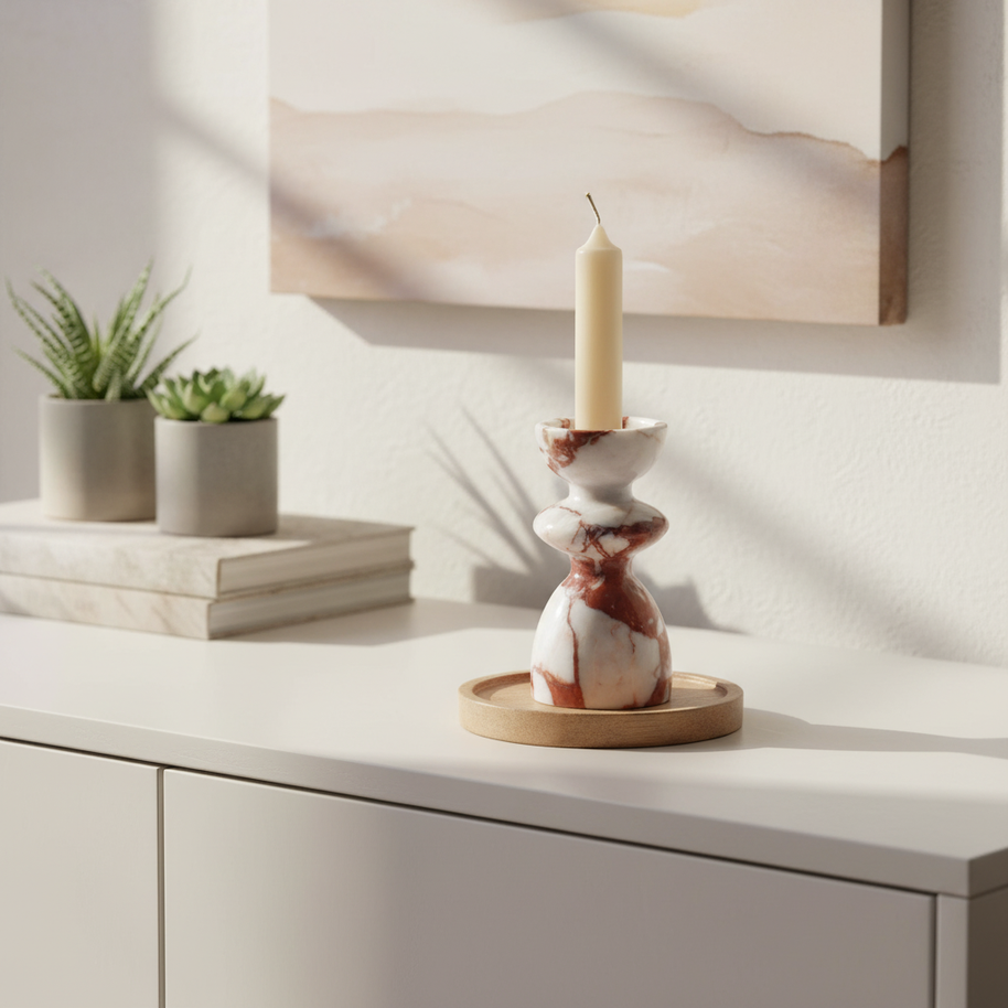 Eden Marmor Kerzenhalter
