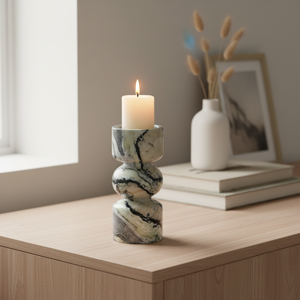 Verden Marble Candle Holder