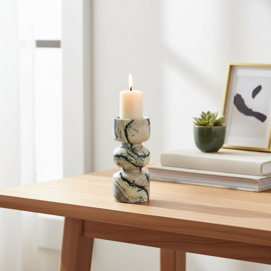 Verden Marble Candle Holder