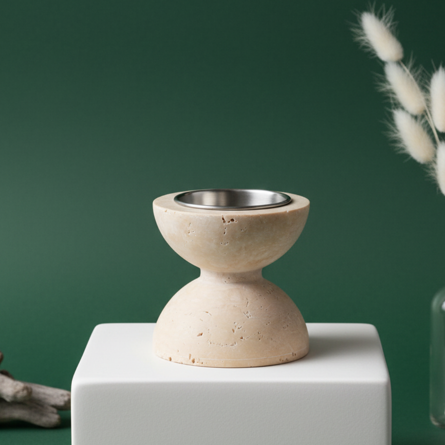 Varenna Stone Candle Holder