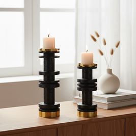 Ravena Solid Stone Candle Holder