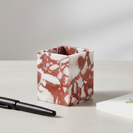 Arezzo Marble Stone Pen Holder