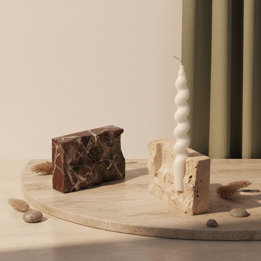 Modena Marble Candle Holder