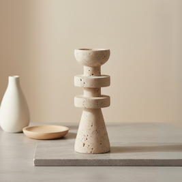 Capri Tiered Marble Candle Holder