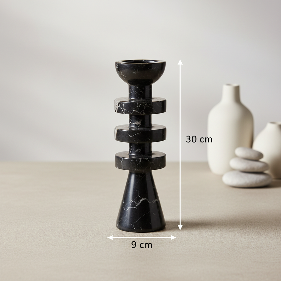 Capri Tiered Marble Candle Holder