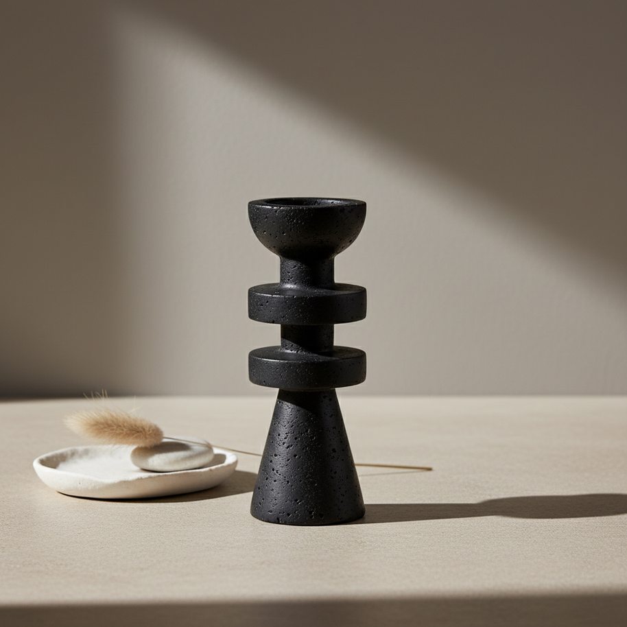 Capri Tiered Marble Candle Holder