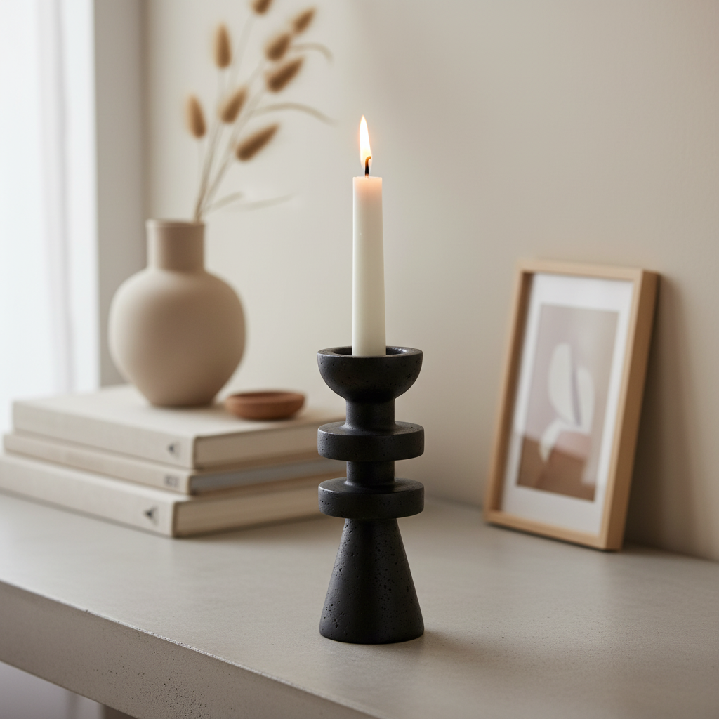 Capri Tiered Marble Candle Holder