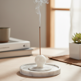 Celeste Marble Incense Holder