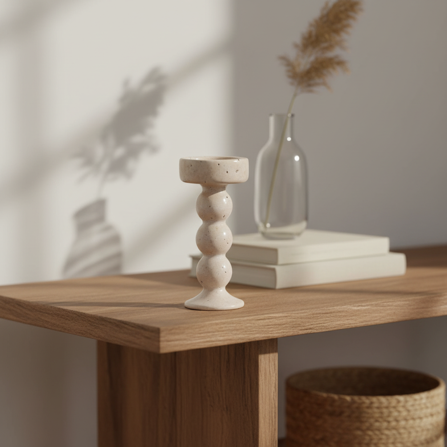 Belluno Marble Candle Holder