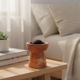 Solora Marble Aromatherapy Cup – Solid Stone with Lava Core