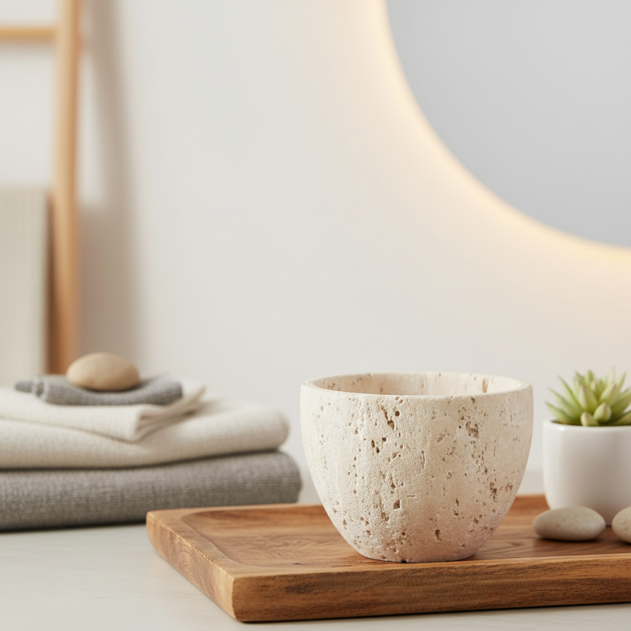 Lucera Marble Aromatherapy Cup